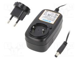 Power supply: switched-mode; volatage source; 12VDC; 1.5A; 18W