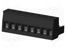 Connector: pluggable terminal block; plug; female; straight; 5mm