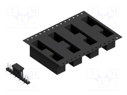 Connector: pin strips; pin header; male; PIN: 10; 2.54mm; SMT; 1x10