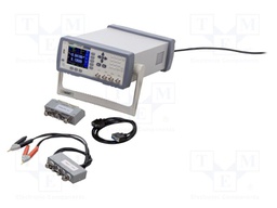 LCR meter; LCD 3,5"; R range: 0.0001÷99.9999MΩ; 0.05%; 100÷240VAC