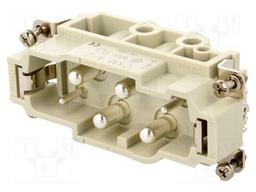 Connector: HDC; male; CX; PIN: 6(4+2); size 77.27; 400/690V