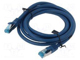 Patch cord; RJ45 plug,both sides; S/FTP; 5e; wire; OFC; 4m; PVC