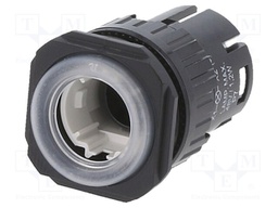 Switch: body; Stabl.pos: 1; 22mm; IP65; Pushbutton: flat; Pos: 2