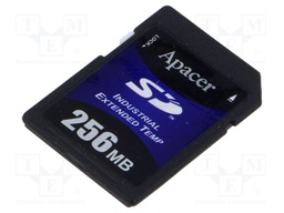 Memory card; industrial; SD,SLC; R: 23MB/s; W: 17MB/s; 256MB