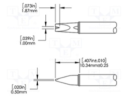 Tip; special; 3.2mm; 302°C; for soldering station
