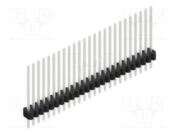 Connector: pin strips; pin header; male; PIN: 25; 1.27mm; THT; 1x25