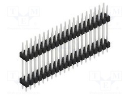Connector: pin strips; pin header; male; PIN: 40; 2.54mm; THT; 2x20