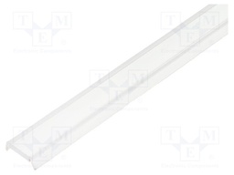 Cover for LED profiles; transparent; 1m