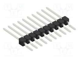 Connector: pin strips; pin header; male; PIN: 10; 2.54mm; SMT; 1x10