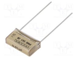Capacitor: paper; 10nF; 500VAC; 15.2mm; ±10%; THT; Series: PME261