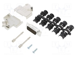 D-Sub HD; PIN: 26; male; shielded; angled 45°; soldering; for cable
