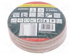 Sandpaper; Ø: 80mm; Granularity: 240; Mounting: self-adhesive