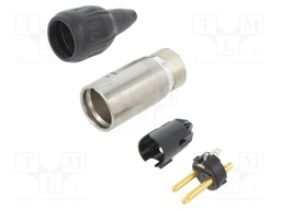 HEAVY DUTY MALE 3POLE XLR CABLE CONNECTOR