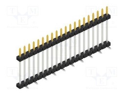 Connector: pin strips; pin header; male; PIN: 20; 2mm; SMT; 1x20