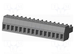 Connector: pluggable terminal block; plug; female; straight; grey