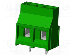 Connector: PCB terminal block; terminal; angled; Plating: tinned
