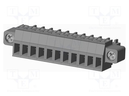 Connector: pluggable terminal block; plug; female; straight; grey