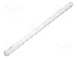 Fibre for LED; round; Ø3.2mm; Front: convex; straight