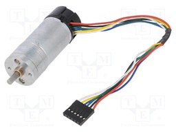 Motor: DC; with encoder,with gearbox; HP; 6VDC; 6.5A; 990rpm; 95g