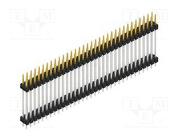 Connector: pin strips; pin header; male; PIN: 66; 2.54mm; THT; 2x33