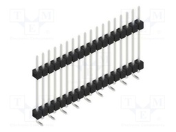 Connector: pin strips; pin header; male; PIN: 18; 2.54mm; SMT; 1x18
