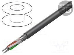 Wire; Xtra Guard® 1; 15x14AWG; PVC; dark grey; 600V; 305m; 1000ft