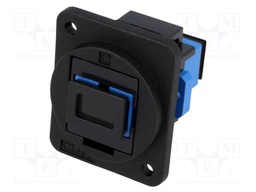 Connector: fiber optic; coupler; single mode duplex (SM)