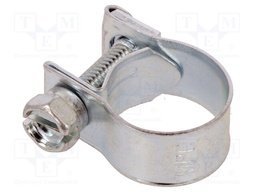 T-bolt clamp; W: 9mm; Clamping: 12÷14mm; zinc plated steel; Mini