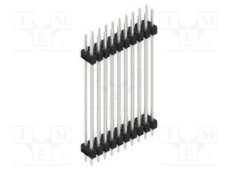 Connector: pin strips; pin header; male; PIN: 20; 2.54mm; THT; 2x10