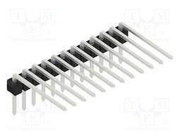 Connector: pin strips; pin header; male; PIN: 12; 2.54mm; THT; 1x12
