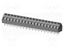 Connector: PCB terminal block; terminal; angled 45°; on PCBs