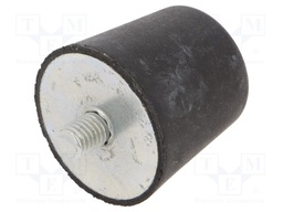 Vibroisolation foot; Ø: 38mm; Shore hardness: 40±5; 840N; 96N/mm