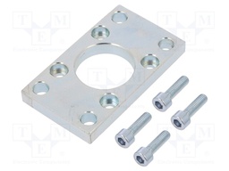 Flange; 125mm; Kit: mounting screws x4