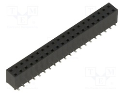PCB Receptacle, Board-to-Board, 2.54 mm, 2 Rows, 40 Contacts, Surface Mount, M20 Series