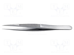 Tweezers; 110mm; for precision works; Blade tip shape: sharp