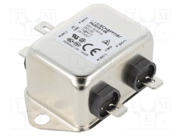 Filter: anti-interference; one-phase; 250VAC; Cx: 100nF; Cy: 4.7nF