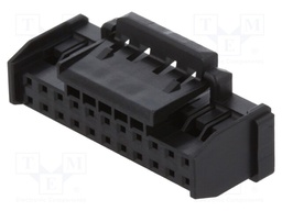 Plug; wire-board; female; DF51K; 2mm; PIN: 22; w/o contacts