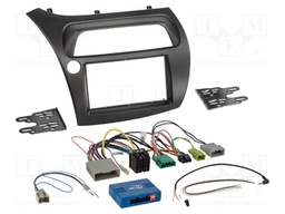 Adapter for control from steering wheel; Honda; DIN,ISO; black