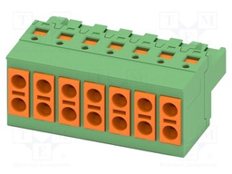 PCB connector, nominal cross section: 1.5 mm?, color: green,