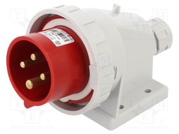 Connector: AC supply 3-phase; socket; male; 16A; 400VAC; IEC 60309