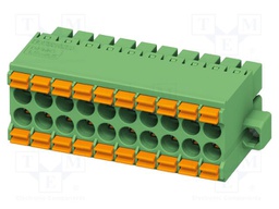 PCB connector, nominal cross section: 1.5 mm2, color: green,