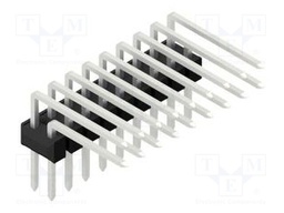 Connector: pin strips; pin header; male; PIN: 18; 2.54mm; THT; 2x9