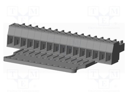 Connector: pluggable terminal block; plug; female; straight; grey