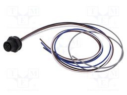 Connector: M12; socket; male; straight; with lead; PIN: 5; 0.34mm2