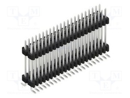 Connector: pin strips; pin header; male; PIN: 44; 1.27mm; SMT; 2x22