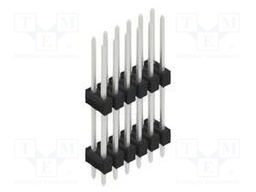 Connector: pin strips; pin header; male; PIN: 12; 2.54mm; THT; 2x6