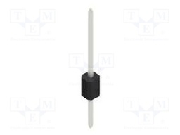 Connector: pin strips; pin header; male; PIN: 1; 1.27mm; THT; 1x1