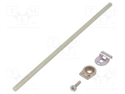 Driving head; glass fibre rod Ø6x200mm R 19-189mm