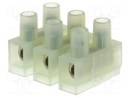 Terminal block; screw terminal; ways: 3; 4mm2; terminals: 6; 400V