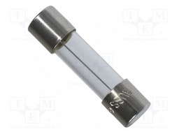 Fuse: fuse; quick blow; 63mA; 250VAC; cylindrical,glass; 5x20mm